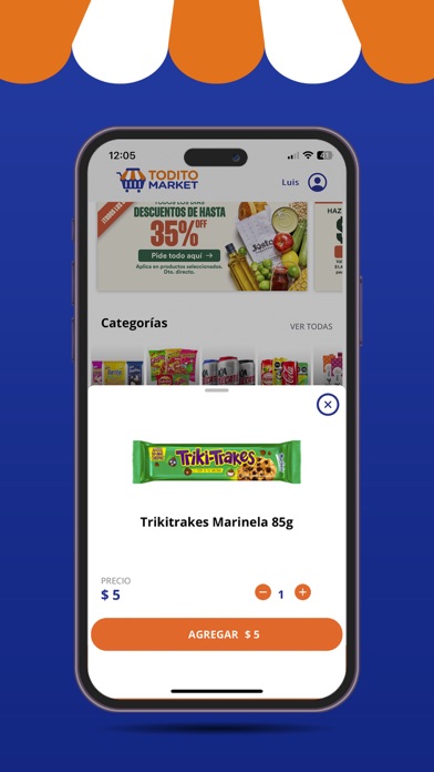 Tangkapan skrin Todito Market eh