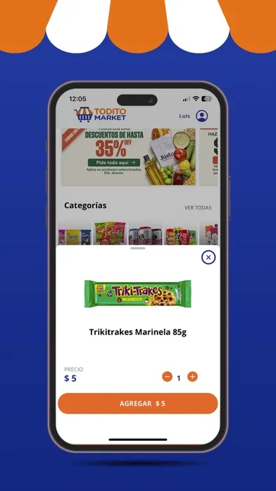 Tangkapan skrin Todito Market eh