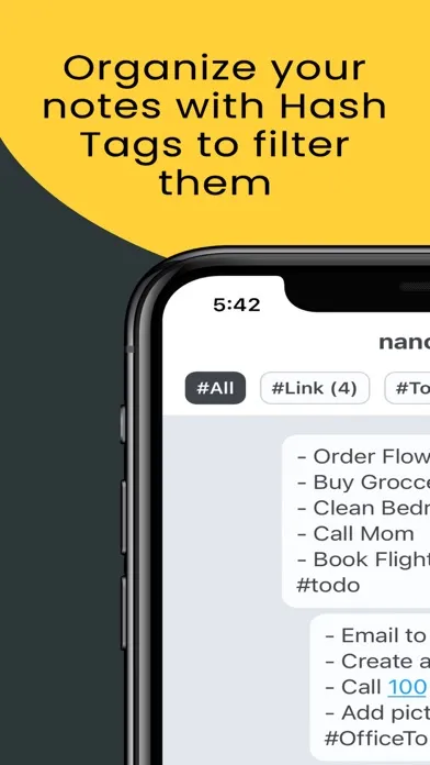 Note to self - Nanonote应用截图