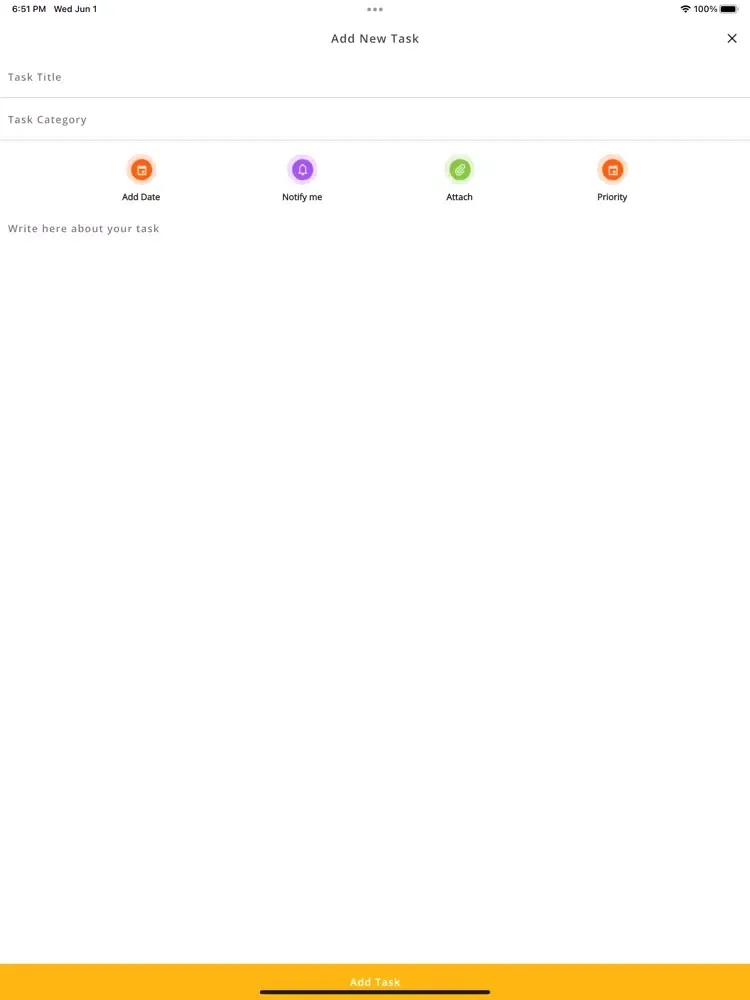 Master Taskly iPad  स्क्रीनशॉट