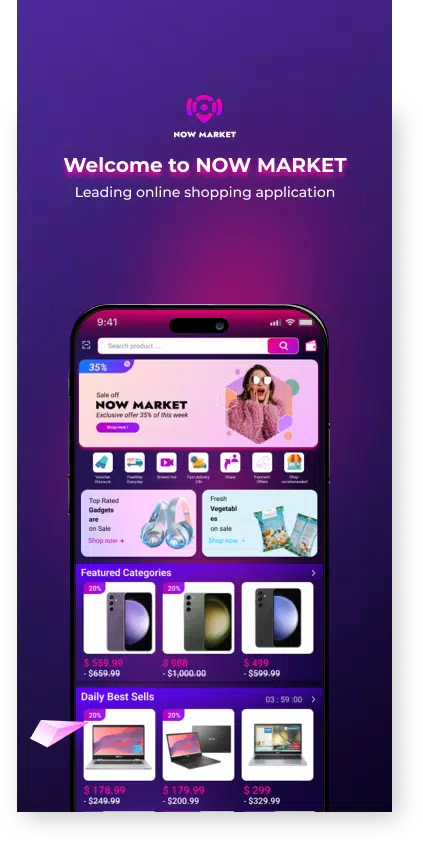 NOW Market Screenshots