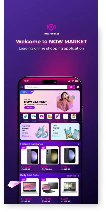 NOW Market Screenshots