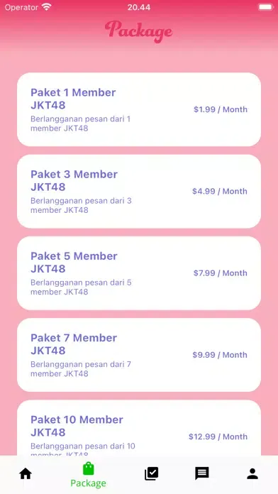 JKT48 Private Message سکرین شاٹس