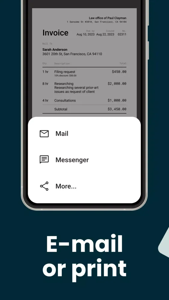 Invoice Maker & Receipt App Screenshots