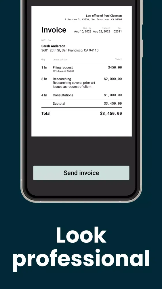 Invoice Maker & Receipt App Screenshots
