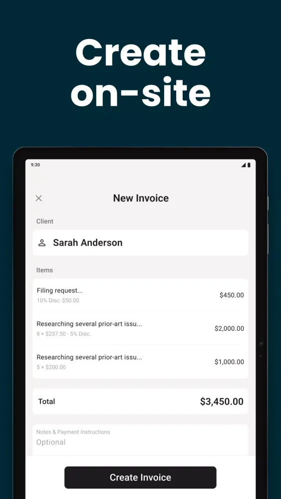 Invoice Maker & Receipt App Screenshots