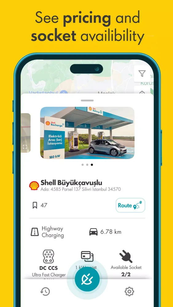 ภาพหน้าจอของ Shell Recharge Türkiye