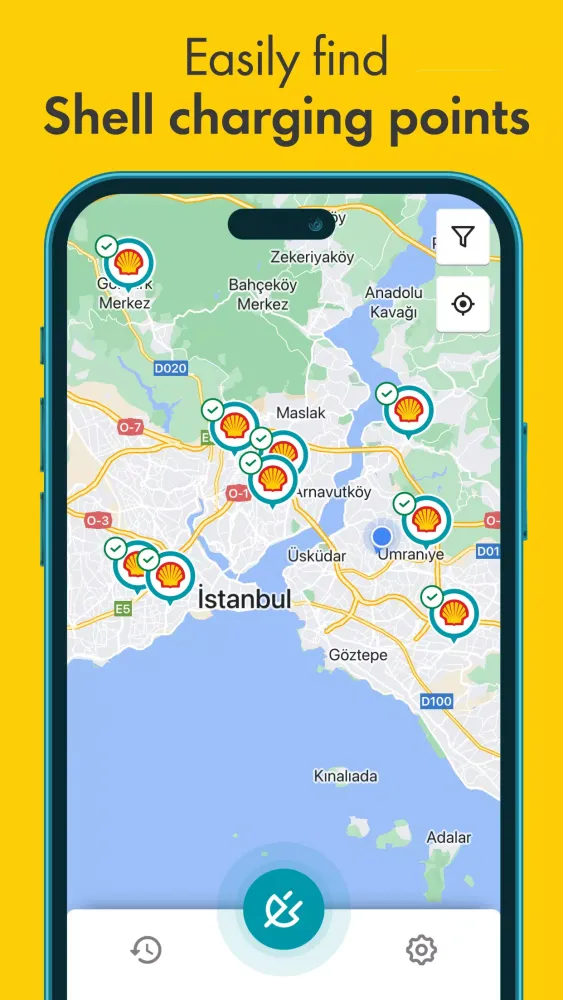 ภาพหน้าจอของ Shell Recharge Türkiye