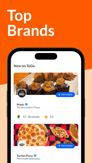 ToGo: Food Delivery Ekran Görüntüleri