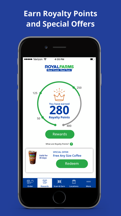 Royal Farms Rewards Ekran Görüntüleri