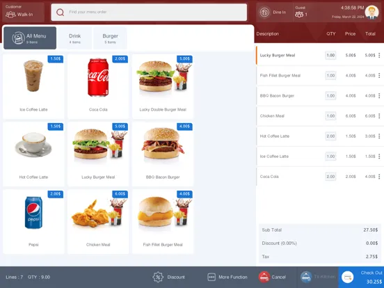 Screenshot di T.O Restaurant POS iPad 