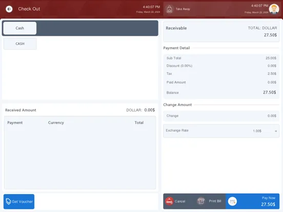 Screenshot di T.O Restaurant POS iPad 