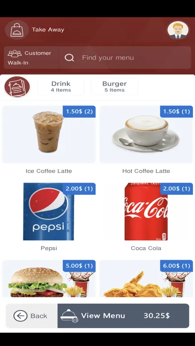 Screenshot di T.O Restaurant POS