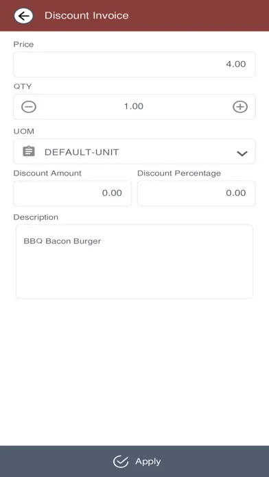 Screenshot di T.O Restaurant POS