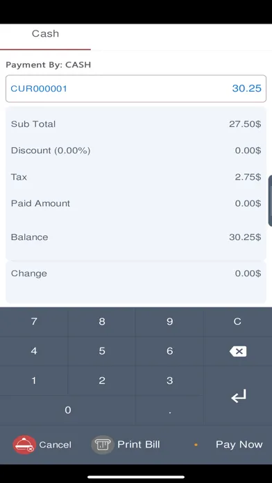 Screenshot di T.O Restaurant POS