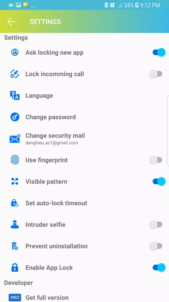 Captures d'écran de Applock - Vault