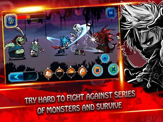 Ninja fight devil & monster iPad Screenshots