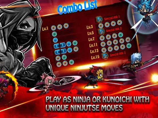Ninja fight devil & monster iPad Screenshots