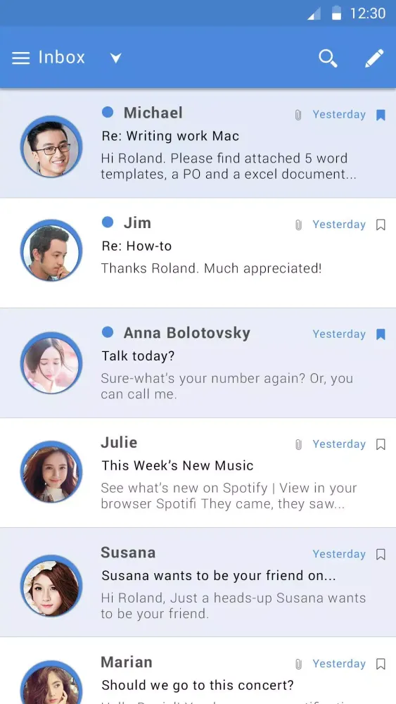 Email Screenshots