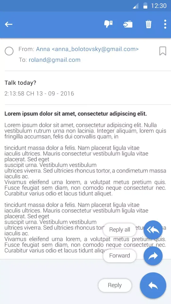 Email Screenshots