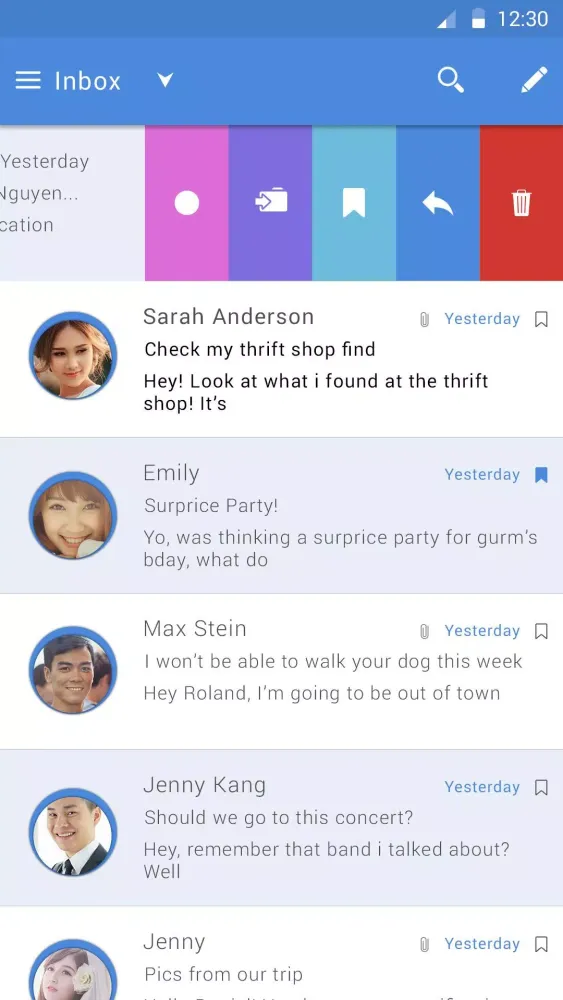 Email Screenshots