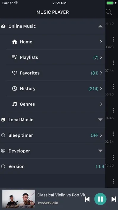 Скриншоты MusicOZ: Music player