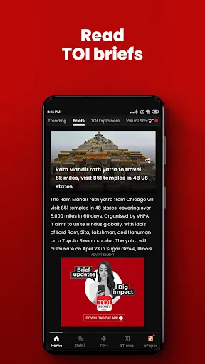 Times Of India - News Updates Screenshots