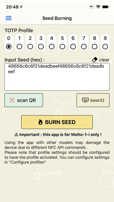 Molto-1-i NFC Burner Ekran Görüntüleri