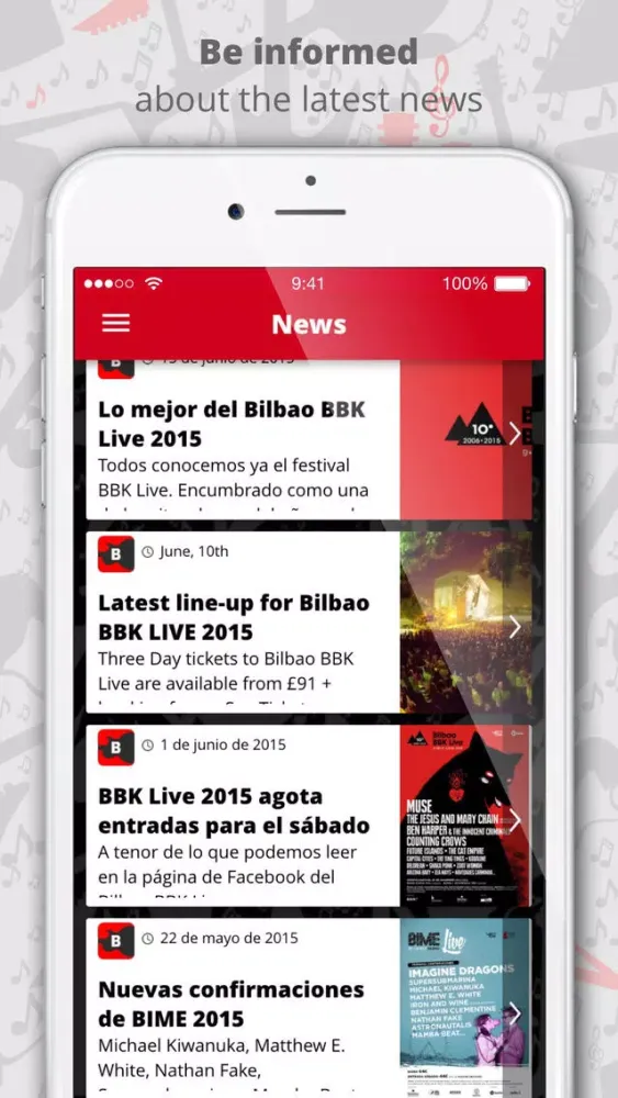 ภาพหน้าจอของ Bilbao Live Festival 2015
