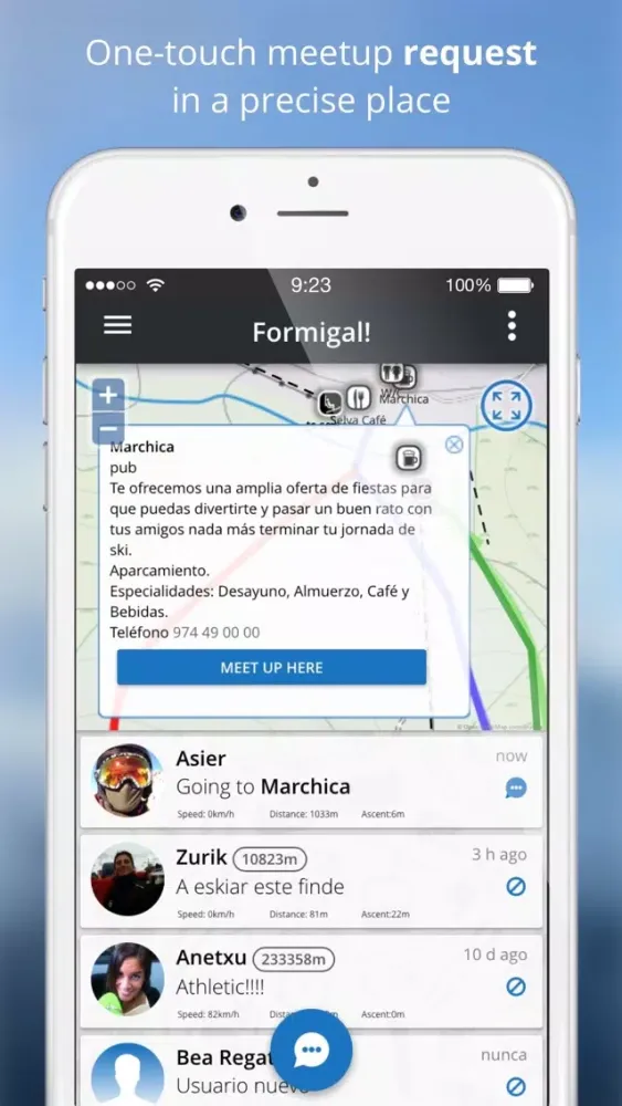 Capturas de pantalla de Skitoki: world ski trails, GPS sharing and stats