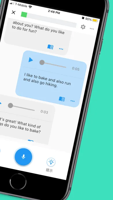Tangkapan layar Toko：與 AI 機器人練習真實英語對話，增強英文口說自信