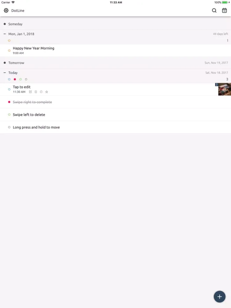Скриншоты DotLine - To-do & Counter iPad 