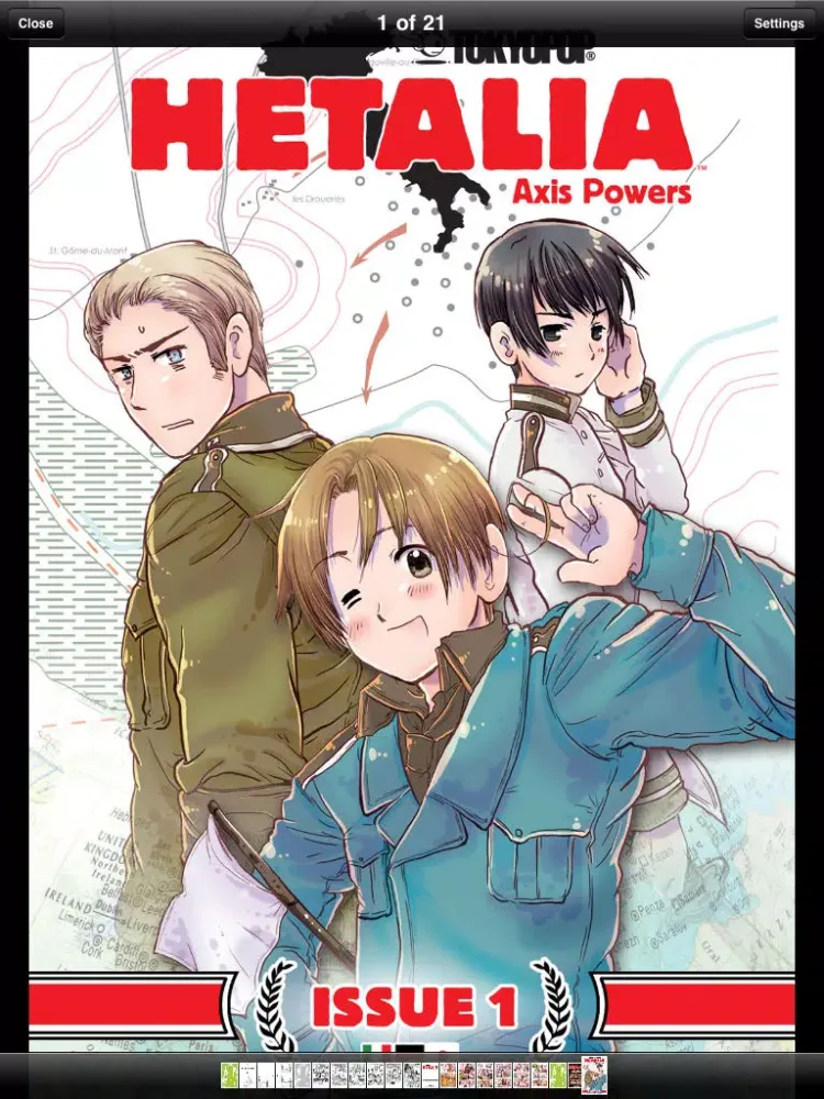 تصاویر Hetalia - TOKYOPOP Manga iPad 