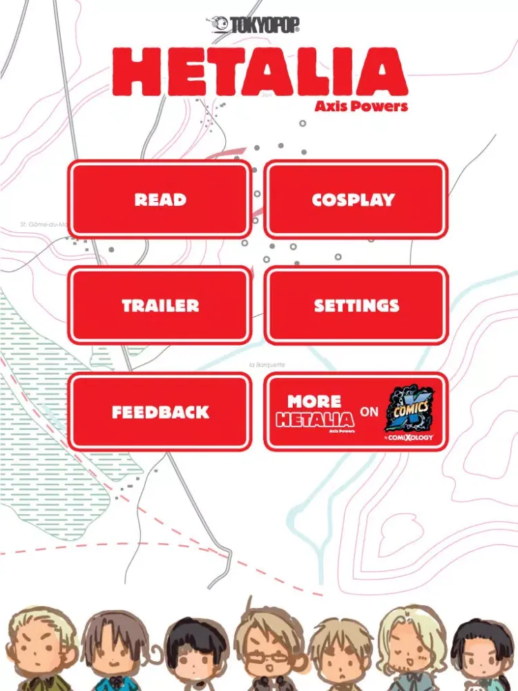 تصاویر Hetalia - TOKYOPOP Manga iPad 