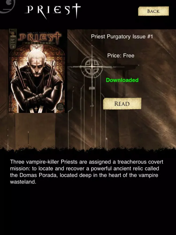 Zrzuty ekranu Priest - TOKYOPOP - Film Comic HQ iPad 