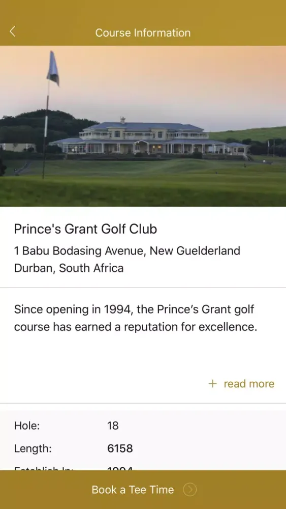 Captures d'écran de Prince's Grant Golf Club