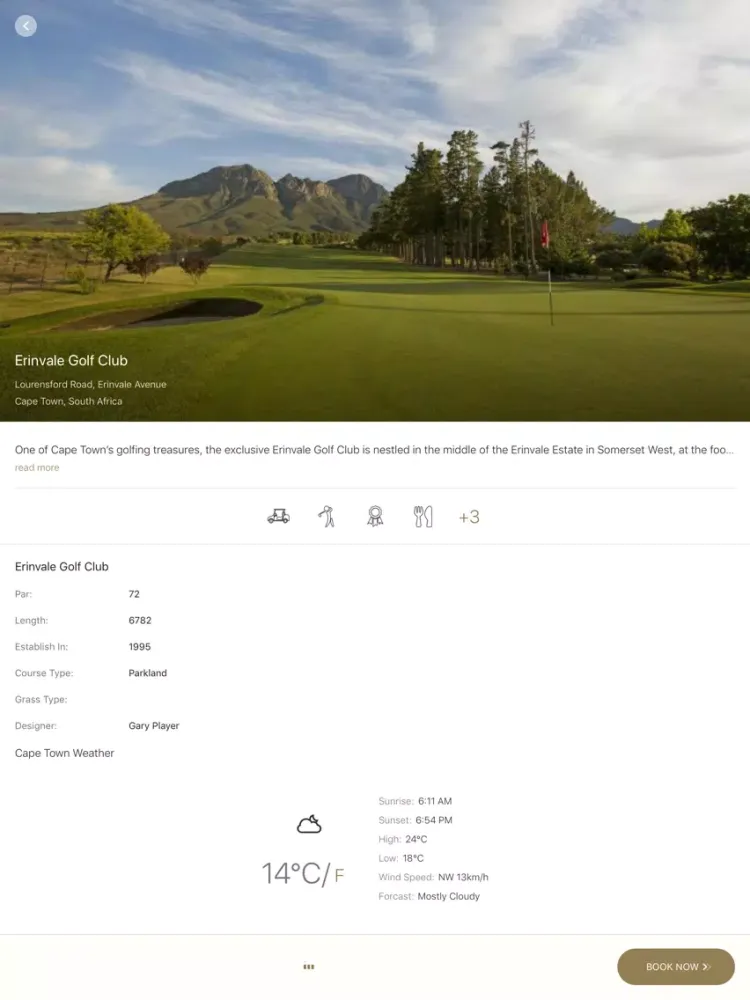 Erinvale Golf Club iPad 应用截图