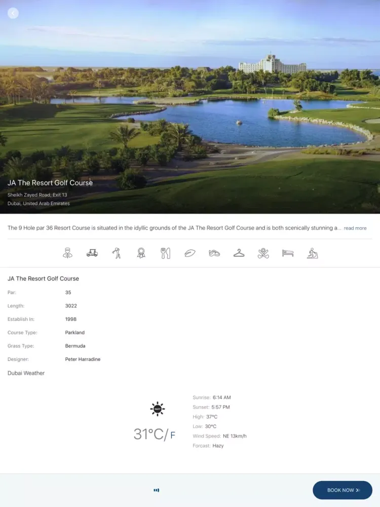 JA The Resort Golf Course iPad  Screenshots