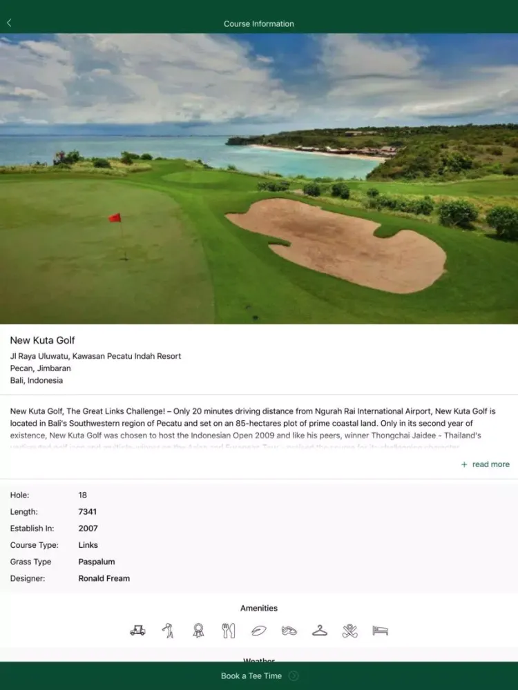 New Kuta Golf iPad 应用截图