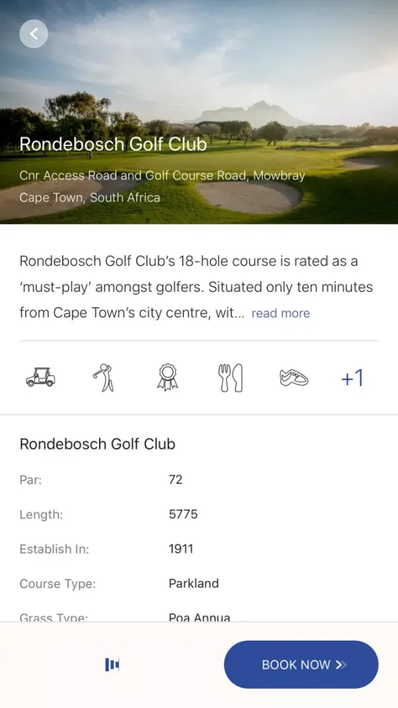 Rondebosch Golf Club স্ক্রিনশট