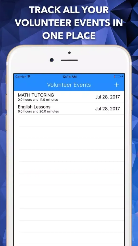 Volunteer Hour Tracker Ekran Görüntüleri