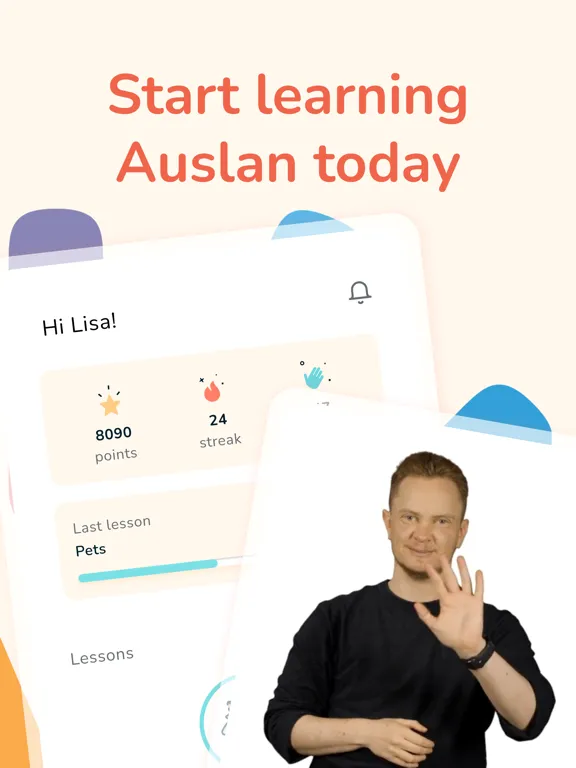 Auslan Wiz - Sign Language iPad  Screenshots