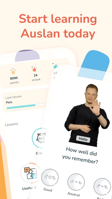 Auslan Wiz - Sign Language Screenshots