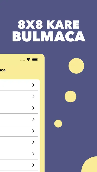 Tangkapan skrin Ez Bulmaca: Kare Bulmaca