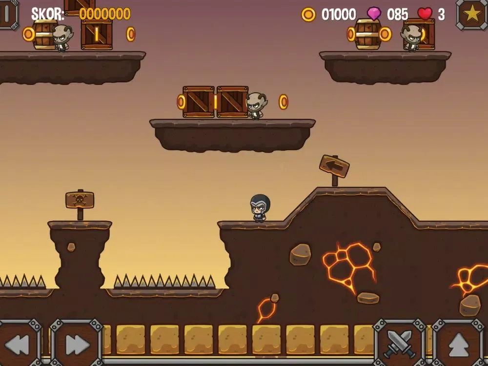 Tangkapan skrin The Samu iPad 