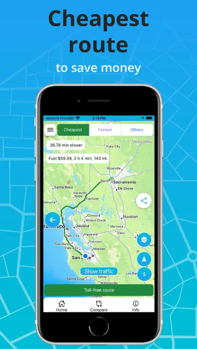 Capturas de pantalla de Toll & Gas Calculator TollGuru
