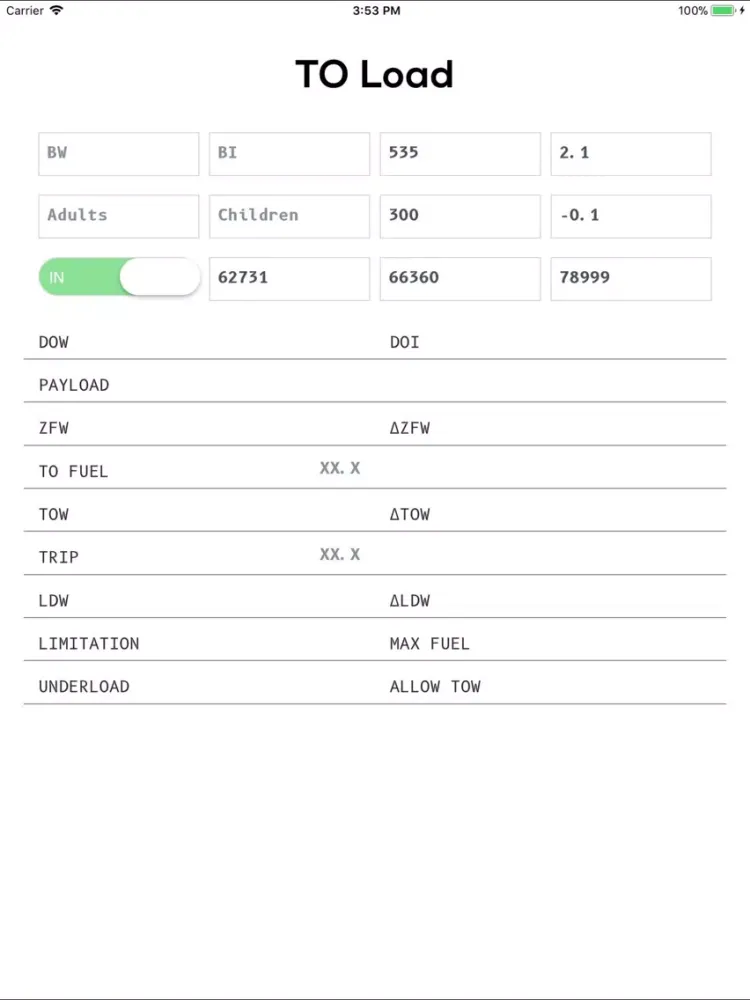 Tangkapan layar TO Load iPad