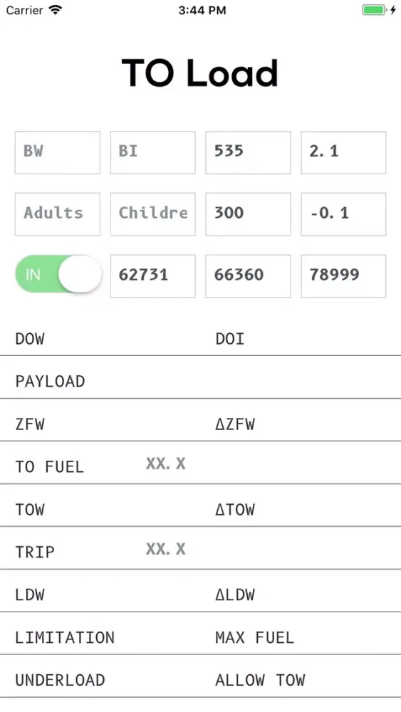 Tangkapan layar TO Load