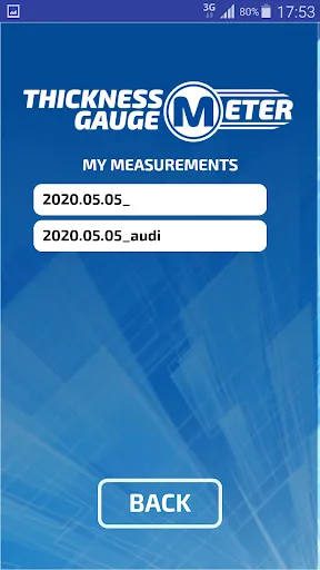 Ảnh chụp màn hình của Thickness gauge