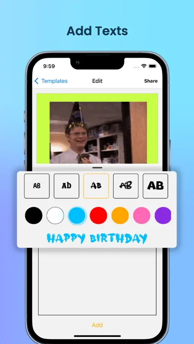 Captures d'écran de CardGifty - Birthday Gift Card